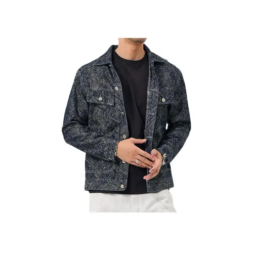 ZENGZHI Denim Jacket Straight Fit Unisex ZENGZHI Деним Куртка Прямой крой Унисекс