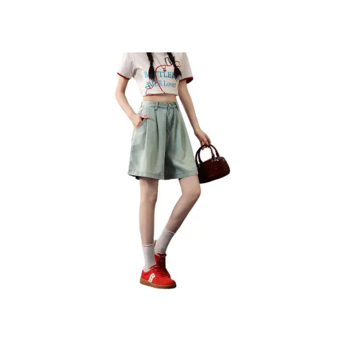 FAWENXIANGZI Джинсовые шорты Женские