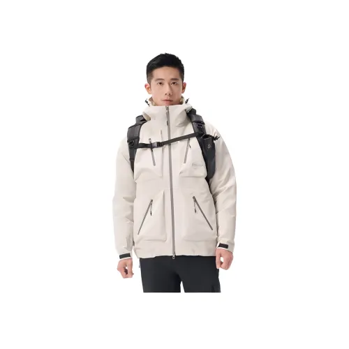 OUTDOOR PRODUCTS Ветрозащитный Дышащий Термический Ветровка Мужской Свинец Белый