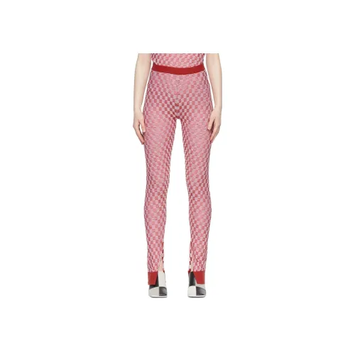 MM6 Maison Margiela совместные повседневные брюки женские красные