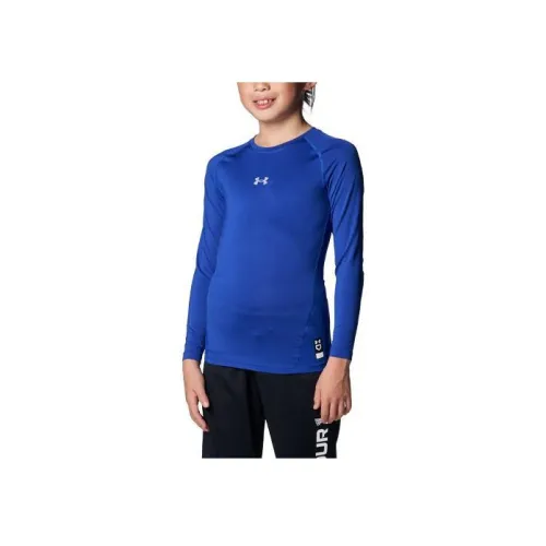 Under Armour UA Термо Шестерня Броня T Рубашка Детская Синяя
