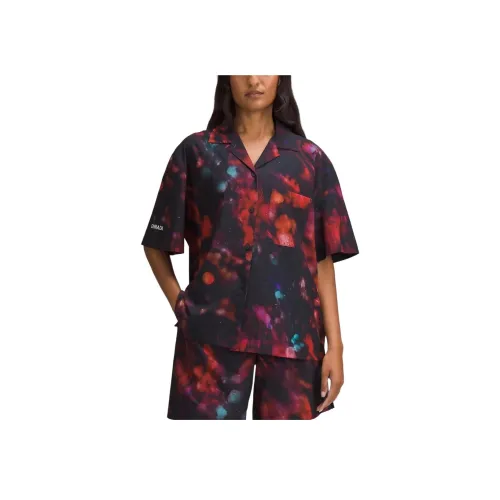 lululemon Team Canada Пуговица Пуховые куртки CPC Логотип Рубашка Женские Яркий Свет Мини Многоцветный