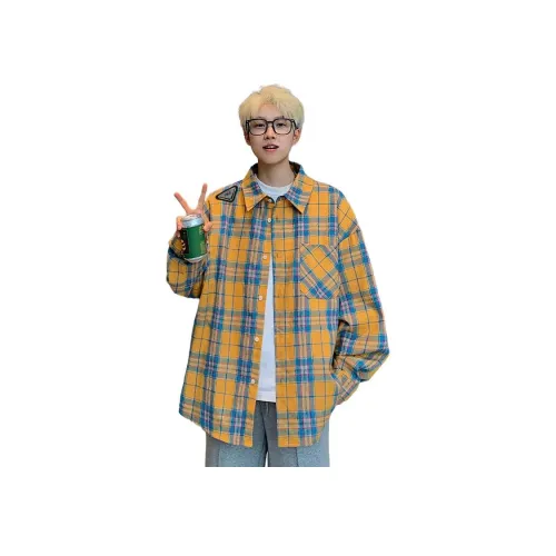 PWUE Желтая Унисекс Рубашка