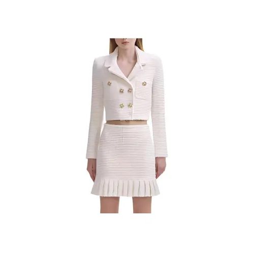 Self Портрет Трикотаж Женский Айвори Белый