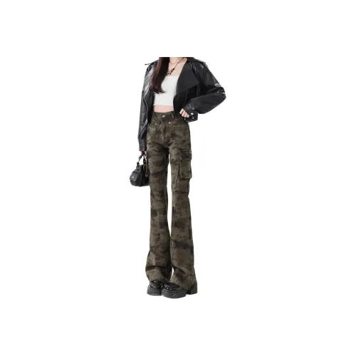 AN Камуфляж Женские Брюки карго