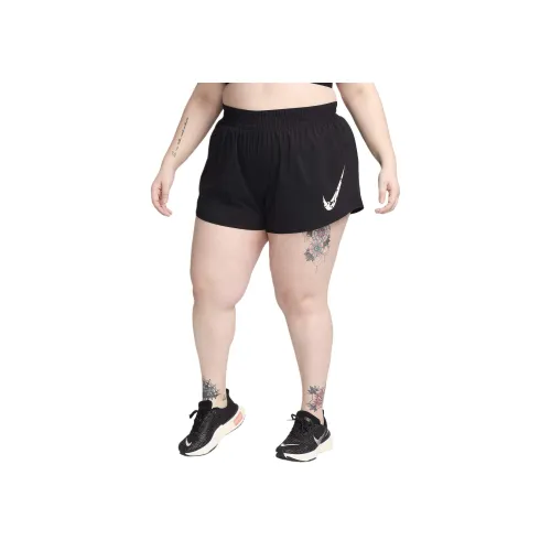 nike Dri Fit RISE 365 one Swoosh Повседневные шорты Женские Черный