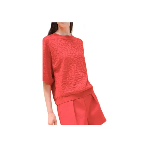 HERMES Трикотаж Женский Алый