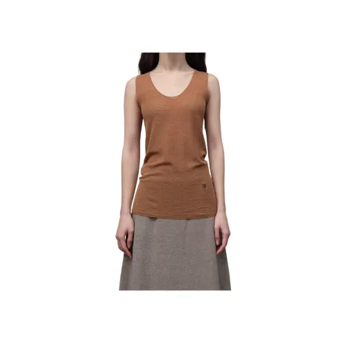 INTO THE EAST Коричневые Женские Майки