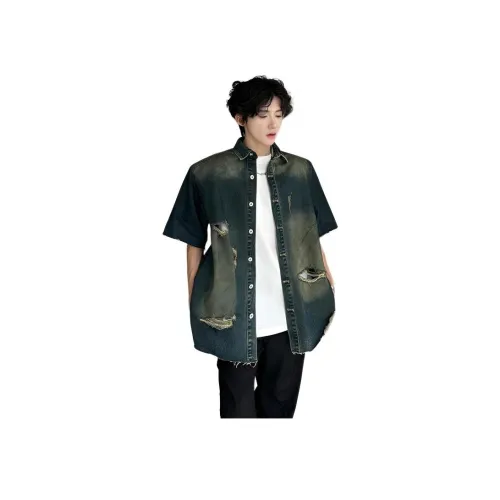 WHELVE Винтажная синяя унисекс джинсовая куртка