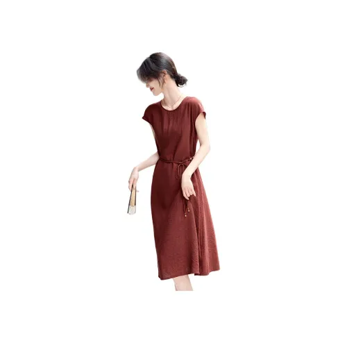 XWI Red Женские Короткие Платья с Рукавами