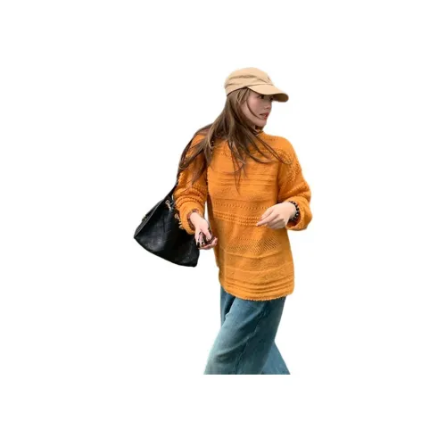 ZVJH Orange Женская Трикотажная