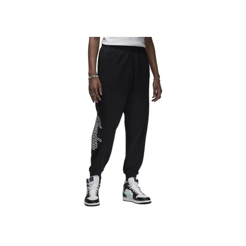 Jordan Flight MVP Вязаные Тренировочные Штаны Мужские Черный Белый Белый