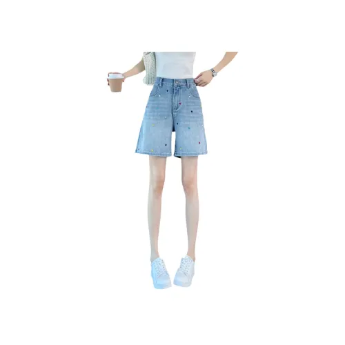 SITOL Синие Женские Джинсовые Шорты