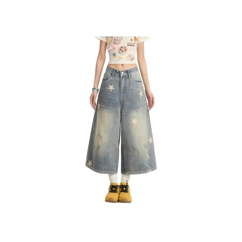 YEARNED Синие Женские Джинсовые Шорты