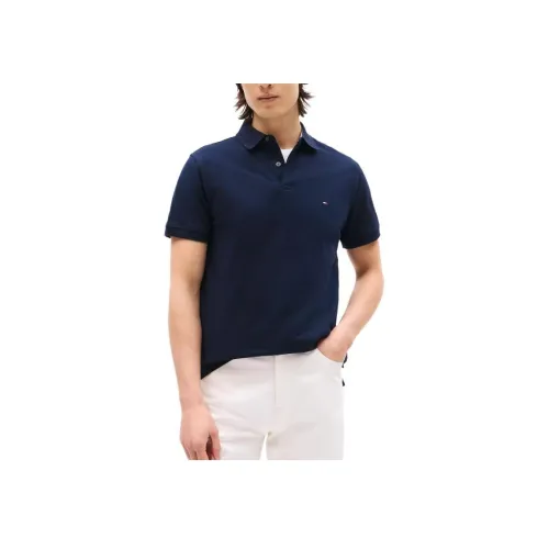 Tommy Hilfiger Морской Синий Мужская Рубашка Поло