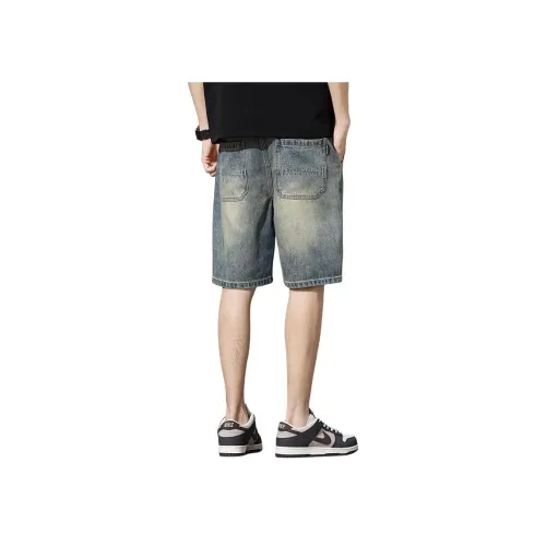 YUQIAN Blue Shorts Men's Denim Shorts