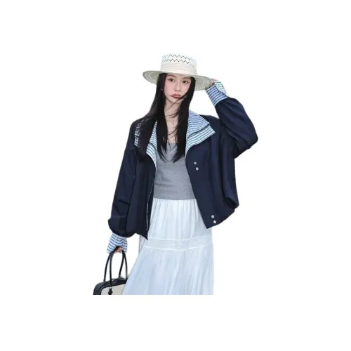 CASTLE WOODS Темно-синие Женские Куртки