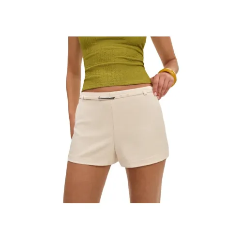 Reformation Июнь Низкий Шаг Шов Короткие Повседневные Шорты Женские