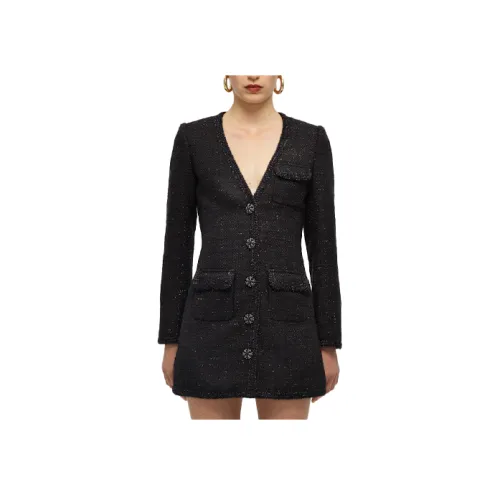 Self Портрет Длинное Платье с Длинными Рукавами Женское