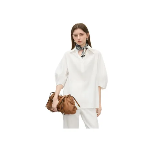 FANSILANEN ICE Прозрачный белый Женские Рубашки