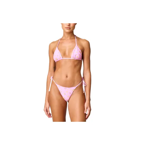 GLASSONS С принтом Утеплённый Треугольный Топ Бикини Бикини Женские