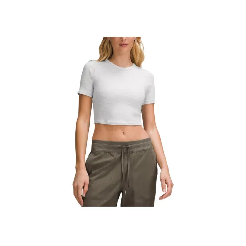 lululemon Hold Tight CROP TOP Женский Светло-Серый