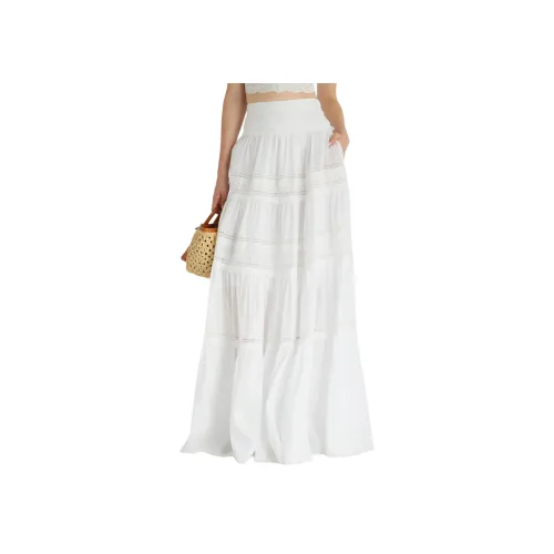 ERMANNO SCERVINO Повседневный Длинный Юбка Женская Белая