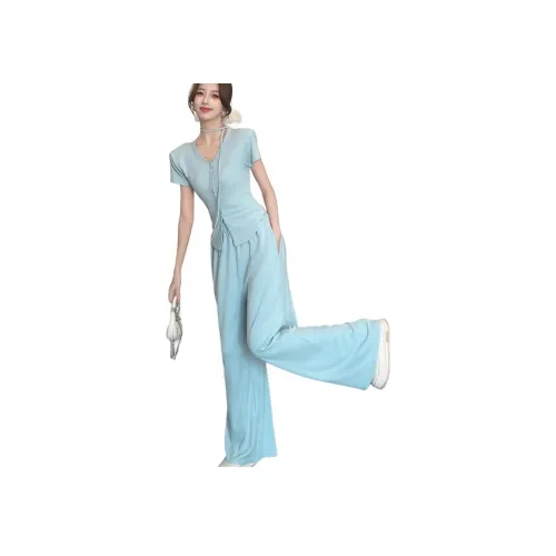 AFGGD Светло-синий Женские Повседневные костюмы