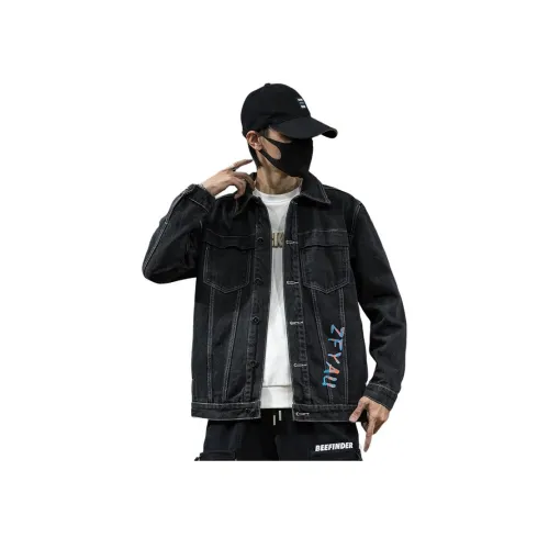 TAIZILONG Градиентный Мужской Джинсовые куртки