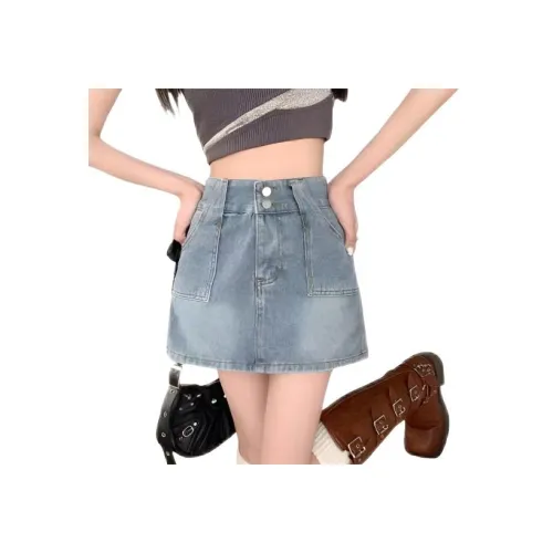 Wooden Rabbit Джинсовые короткие юбки Женские