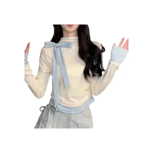 FUSHENG Абрикос Женские Т-рубашки