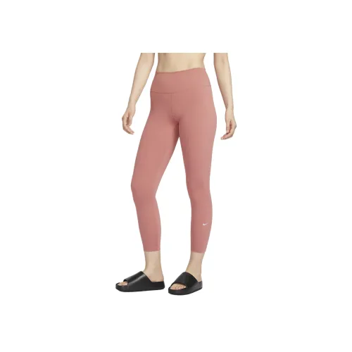 Nike Женские Леггинсы с высокой посадкой 7 8 Спортивные брюки Женские Canyon Розовые