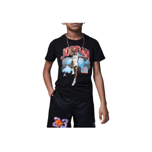 Джордан Air23 T Рубашка SS25 Черный Дети Возраст 3-7 лет