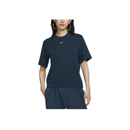 nike Sportswear Essentials series T-Shirt Женская Морской Синий