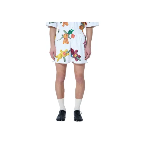 WALTER VAN BEIRENDONCK Белые Мужские Повседневные Шорты