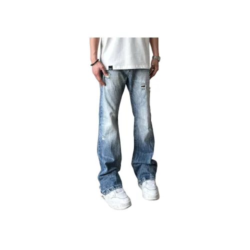 Menglaini Синие Унисекс Джинсы