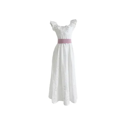 AFGGD Белый Женские Платья без рукавов