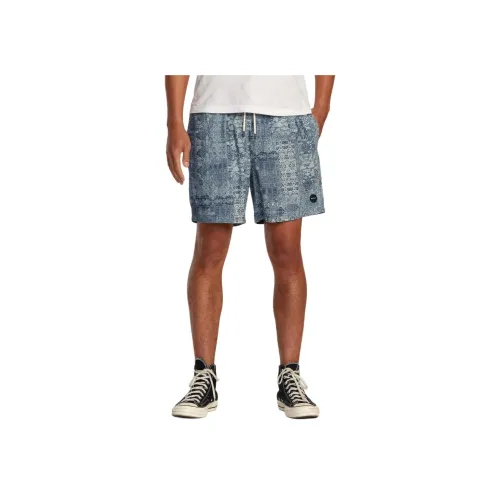 RVCA Blue Men's Casual Shorts RVCA Синий Мужские Повседневные Шорты