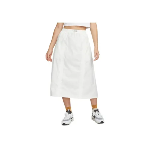 NIKE Парусный белый Женские Повседневные длинные юбки