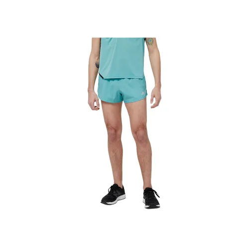 New Balance Accelerate Повседневные шорты Мужские Синие Зеленые