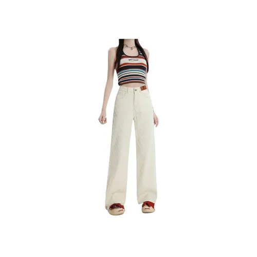 7 SEVFUN Абрикос Женские Джинсы