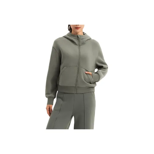 DECATHLON Хаки Зеленый Женский Флисовый Пуховик