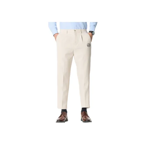 JOSEPH ABBOUD Экрю Мужские костюмные брюки