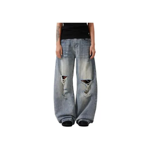 MORii Светло-синие унисекс джинсы