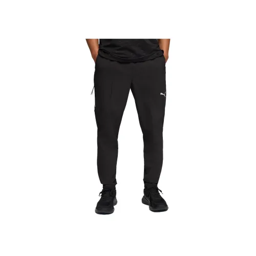 PUMA Ткани вязаные Черные Мужские Спортивные Брюки
