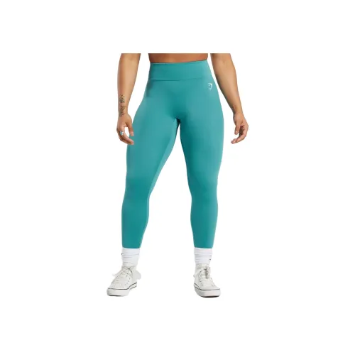 GYMSHARK Band Aid Циановый Женские Леггинсы