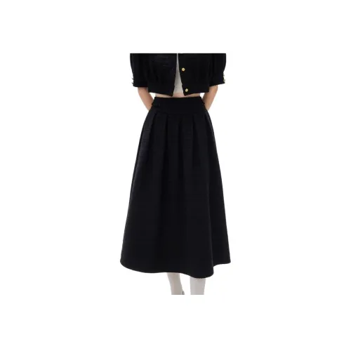 JORYAweekend Повседневный Длинный Юбка Женские Черный