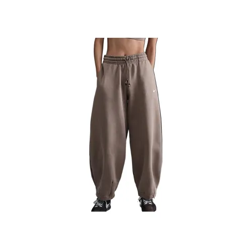 nike Swoosh Sportswear Phoeni Повседневные брюки Женские Норково-коричневый Canvas