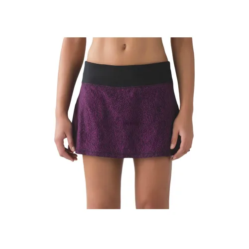 lululemon Circuit Break Повседневные короткие юбки Женские Фиолетовый Черный