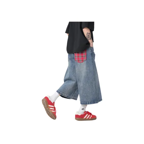 PISYPOX Синие Унисекс Джинсовые Шорты